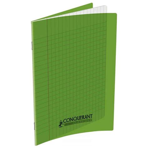 Cahier Polypro 24x32 CONQUERANT Grands Carreaux Séyès 48p