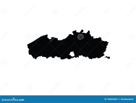 Flanders Map Outline Belgium Region Stock Vector - Illustration of ...