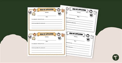 Desk Pets Application Upper Grades Teach Starter