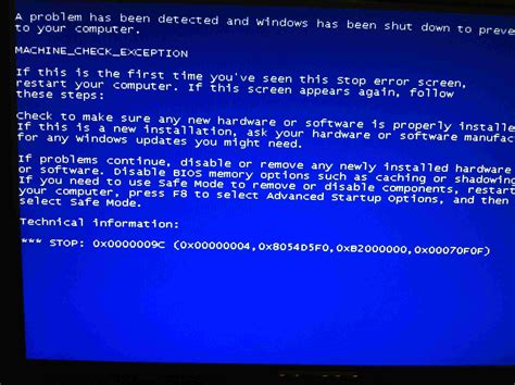 Windows Error Screen