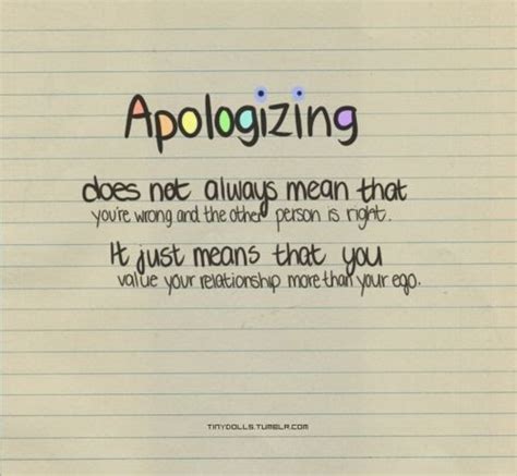 Apologizing Does Not Always Mean That You Re Wrong And The Other Person