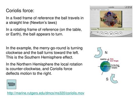 PPT - Upper ocean currents, Coriolis force, and Ekman Transport ...