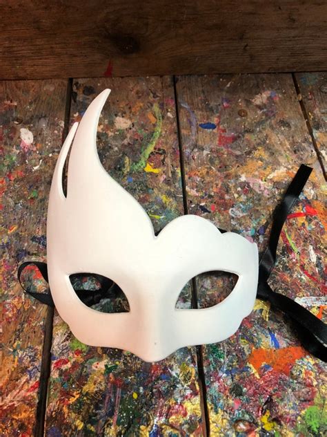 White Venetian Half Masks