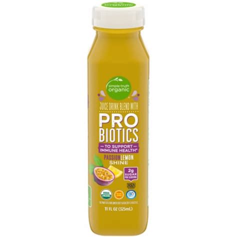 Simple Truth Organic Passionlemon Shine Probiotic Juice Drink Oz