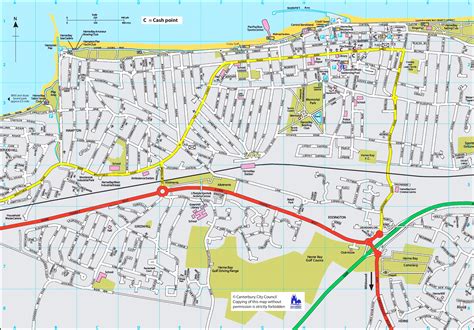 Herne Bay Tourist Map