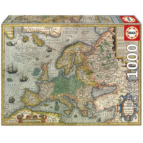 Educa Map Of Europe Puzzle 1000pcs - Puzzles Canada