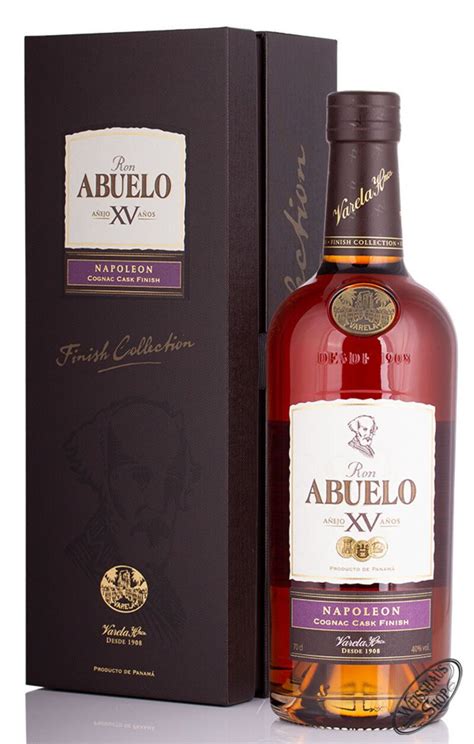 Ron Abuelo Xv Napoleon Cognac Cask Finish Rum 40 Vol 070l