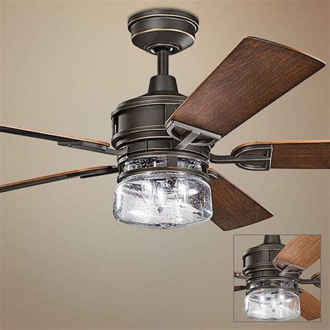 60 Kichler Lyndon Patio Olde Bronze Outdoor Ceiling Fan 1h530