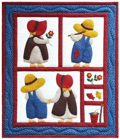 Pingl Par Barbara Huffman Bell Sur Sunbonnet Sue Sam Matelassage