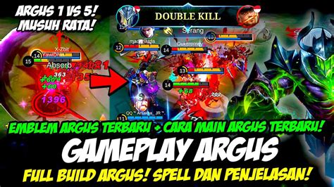 CARA MAIN ARGUS META SEKARANG EMBLEM ARGUS BUILD ARGUS TERSAKIT 2023