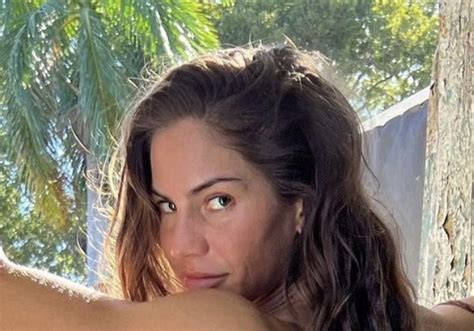 Professional Boxer Avril Mathie Flaunts Her Booty In Black Bikini On A