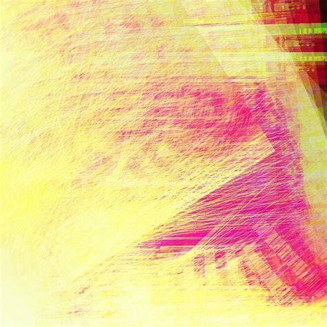 abstract geometric glitch art pink  yellow texture yellow glitch