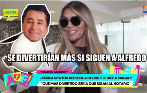 Jessica Newton A Magaly Medina Se Divertirían Más Si Siguen A Alfredo Zambrano