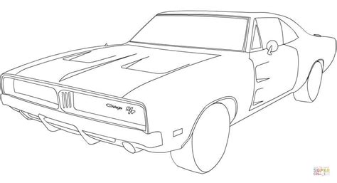 1969 Dodge Charger Drawing