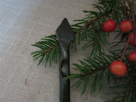 Hand Forged Apple Leaf Hooks Made To Order Etsy