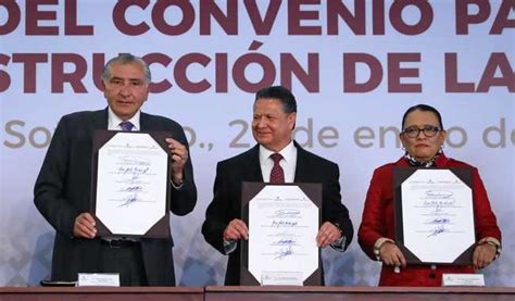 Firma Gobierno De M Xico Con El Estado De Hidalgo Convenio Para La