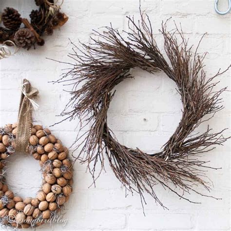 How To Make An Easy Twig Wreath A Free Diy Project Songbird