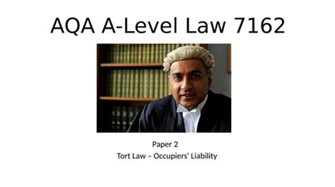 Aqa Tort Law A Level Law Bundle Teaching Resources