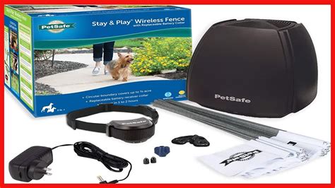 Petsafe Stay Play Wireless Pet Fence With Replaceable Battery Collar