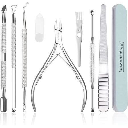 Amazon Pingispower Cuticle Trimmer With Cuticle Pusher Set 9PCS