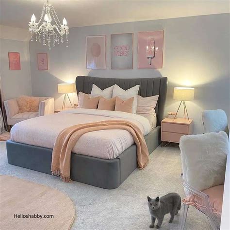 Chic Pink And Gray Bedrooms Helloshabby Interior And Exterior