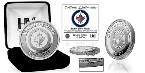 Winnipeg Jets Silver Mint Coin