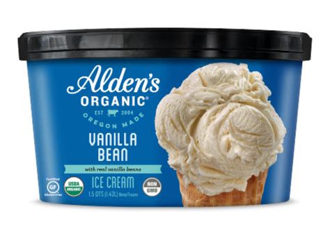 Alden S Organic® Vanilla Bean Ice Cream 1 5 Qt Fred Meyer