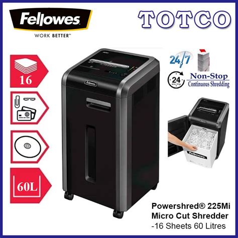 Fellowes Powershred Mi Micro Cut Shredder Sheets Liters