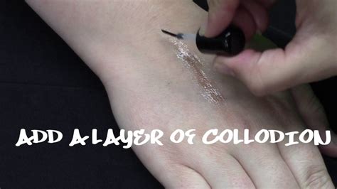 How To Use Rigid Collodion To Make Scars Youtube