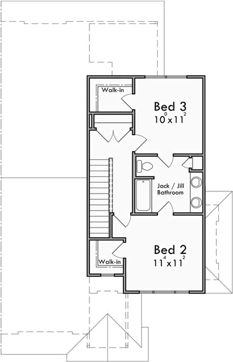 Modern Duplex House Design Prairie Style Plans D 624 Bruinier