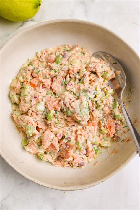 Easy Canned Salmon Salad - About a Mom