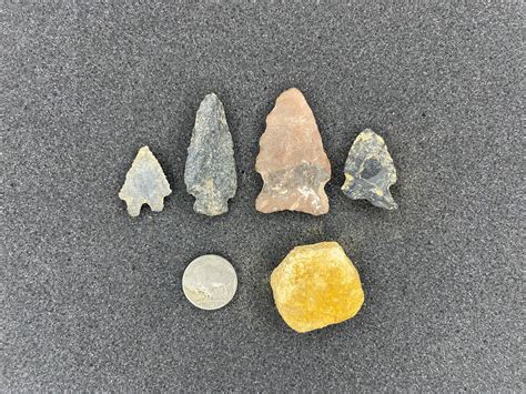 Authentic North Carolina Native American Arrowheads Lot Of Etsy