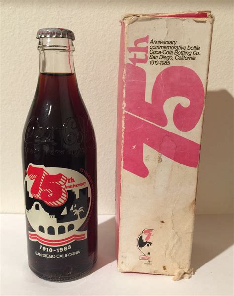 Vintage Coca Cola Coke Bottle Th Anniversary San Etsy