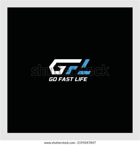 Gfl Letter Logo Design On White Stock Vector (Royalty Free) 2195047847 | Shutterstock