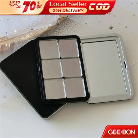 GEEBON Empty Eyeshadow Palette With Mirror Multi Grid Diy Beauty Makeup