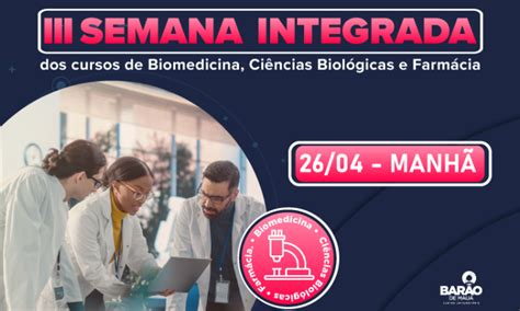 III Semana Integrada 26 04 Inscrições Período Manhã Barão de Mauá