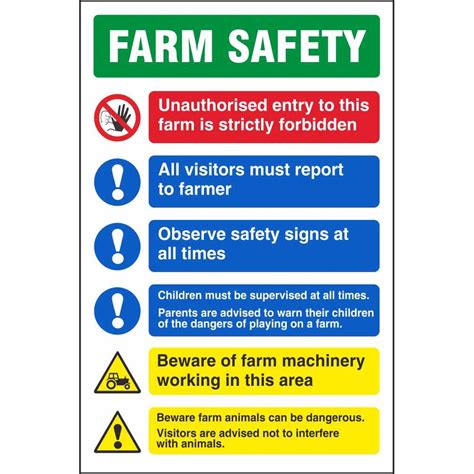 Farm Safety Rules Signs Farm Notice Safety Signs Ireland