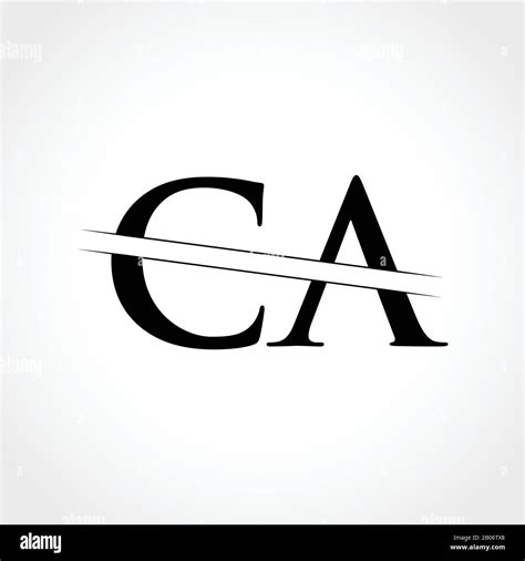 Initial CA Letter Logo With Creative Modern Business Typography Vector ...