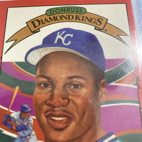 Bo Jackson Diamond Kings 1990 Donruss 1 RARE Errors On Face Nose