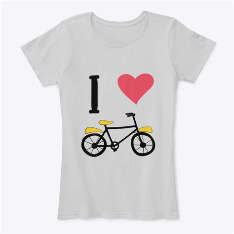 I Love Cycling Quality Hoodies T Shirts For Women Cycling T Shirts