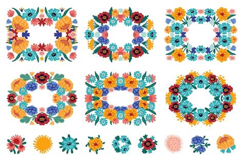 Premium Vector Beautiful Banner Templates Set With Doodles Floral