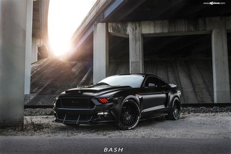 Beast Mode On: Black Ford Mustang Fitted with Custom Body Kit — CARiD ...