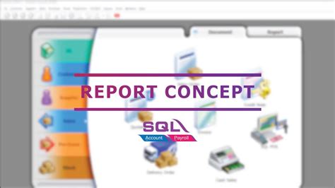 Sql Accounting Software Report Concept Youtube