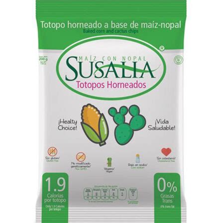 Totopo Horneado De Maiz Con Nopal Susalia 200 G Jung Real Food