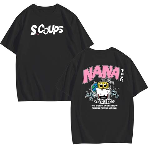 Korean NANA TOUR SEVENTEEN Customized Trend Oversized Shirt Tops Tshirt