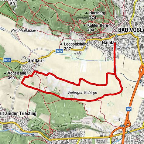 Vöslau Großau RDW BERGFEX Winterwandern Tour Niederösterreich