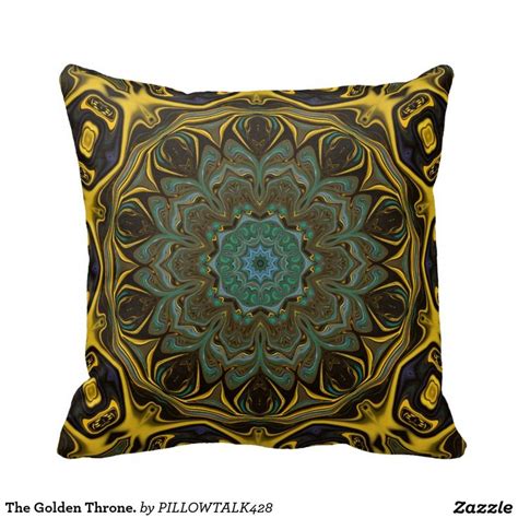 The Golden Throne Throw Pillow Pillows Throw Pillows Best Pillow