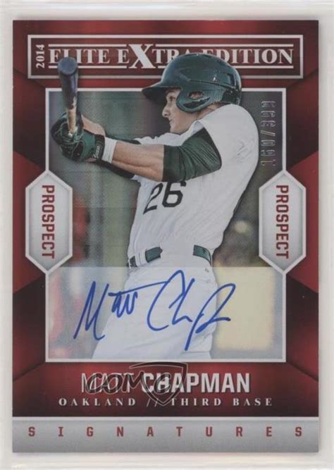 2014 Panini Elite Extra Edition Prospects Autographs 25 Matt Chapman