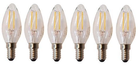 6x E14 Kerze LED Lampe 4W 470 Lumen ersetzt 40 Watt 2700K Warmweiß