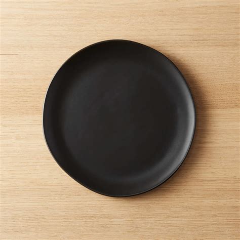 Crisp Modern Matte Black Salad Plate Reviews Cb2